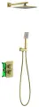 Встраиваемая душевая система Timo Petruma (SX-5059/17SM) без излива, с термостатом, золото матовое