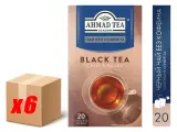 Чай черный Ahmad Tea Black Tea без кофеина, 6шт по 20пакетиков