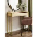 Туалетный столик с ящиком косметический консоль золотой/сонома