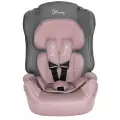 Автокресло NEW 513 мони (Lux розовый меланж) с вкладышем 1-2-3 9-36кг Stiony