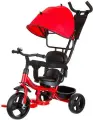 Велосипед трехколесный Pilot PT1, с ручкой управления, пластиковые колеса 10 и 8, красный, PT1DR