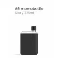 Бутылка с силиконовым чехлом Memobottle A6, черный