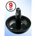 Якорь-гриб круглый 9кг(20lb) с покрытием ПЭ черный