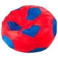Мир Пуффов Кресло-мешок «Мяч» Красно-синий, cъемный водоотталкивающий чехол, размер-XXXL