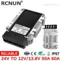 RCNUN понижающий модуль 18-36 В, 24 В до 12 В, 13,8 В, 50 А, 60 А, понижающий преобразователь постоянного тока, регулятор напряжения, 720 Вт, источник питания для автомобиля, грузовика, лодки, 60A, 24 В, 13.8V