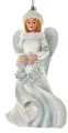 Елочная игрушка Ангел Серафина - Предвестница Зимы 13 см, подвеска