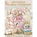 Фотозона на день рождения (100 предметов) насос в подарок, набор воздушных шаров