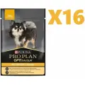 Влажный корм Pro Plan для взрослых собак мелких и карликовых пород, склонных к набору веса, с курицей в соусе, пауч 85г 16 шт