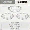 MASUMA MS-2909 Колодки задние NISSAN QASHQAI MASUMA MS-2909
