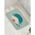Коврик противоскользящий JoyArty Ужин котика для ванной, сауны, бассейна, 77х52 см