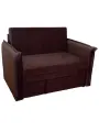 Диван-кровать для подростка StylChairs Кира, ширина 110 см, велюр коричневый