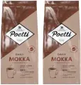Кофе Poetti Daily Mokka, в зернах, Бразилия, средняя обжарка, 2 упаковки по 1кг