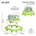 Ходунки детские Bambola Считалка Green, игровая панель, звуковые эффекты, цвет зеленый