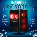 AIR Черный Intel Core i5 11400f, RTX 3070 Ti 8GB, DDR4 32GB, SSD 1000GB Игровой компьютер