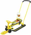 Снегокат Nika Тимка Спорт 6, буксировочный трос, от 4 лет, 1 место, желтый, черный