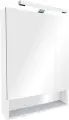 Зеркало-шкаф Roca Gap 60 с подсветкой, с боковыми полками, 60 см, с розеткой, белое, в современном стиле