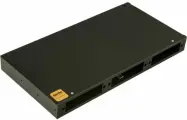 Универсальный оптический бокс Hyperline FO-19R-1U-3xSLT-W140H42-24UN-BK