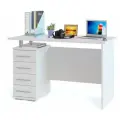 Стол компьютерный КСТ-106-1 цвет белый