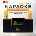Портативная колонка, с функцией караоке и дисплеем