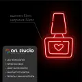 ART Studio Неоновая вывеска Лак для ногтей 51х34 см для салона красоты и нейл-студии на подложке из акрила
