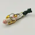 Ёлочная игрушка Старик из серии Сказка о золотой рыбке на прищепке, стекло