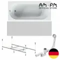 Ванна акриловая AM.PM X-Joy 150x70, 4 в 1: ванна, каркас, фронтальная панель и слив-перелив