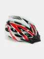 Шлем вело Trix, кросс-кантри, 25 отверстий, регулировка обхвата, размер: L 59-60см, In Mold, красно-белый HL-TX-20-L-RWH
