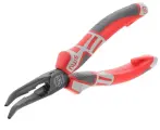 Длинногубцы загнутые NWS, 170 мм, покрытие TitanFinish, арт.141-69-170