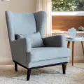 Кресло Оскар в гостиную, мягкое для дома и отдыха, рогожка Milana 8