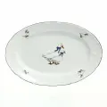 Блюдо овальное Констанция 32 см, декор Гуси