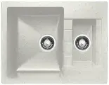 Мойка GRANICOM G-017 (640*495мм), 2 чаши CUBA (жасмин)