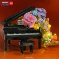 Конструктор 3D из миниблоков Balody Пианино с цветами, с подсветкой, 841 деталей - BA21194