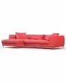 Диван угловой левый Manons Maison Elegant, Велюр Красный, 285х105х70 см