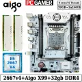 Комплект материнская плата Aigo X99L D4 PLUS + Xeon 2667V4 + 32GB DDR4 ECC REG 2x16GB White