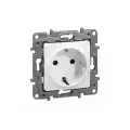 Legrand Etika Белая Розетка с заземлением со шторками, винт. клем. 672222, 6 шт.