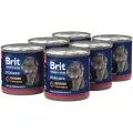 BRIT PREMIUM BY NATURE, Консервы с кроликом и брусникой для стерилизованных кошек, 200г по 6 шт в уп