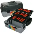 Ящик для инструментов Profbox Рыболовный 22 дюйма, пластик, 3 лотка, 2 органайзера, замок, Е-55