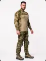 Тактический мужской костюм COMBAT с защитными наколенниками мох XXXL