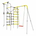 Детский спортивный комплекс Космос + фанерные качели Romana 103.21.05 (серый/жёлтый)