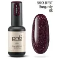 PNB Гель-лак Shock Effect, 8 мл, №08 Burgundy