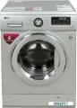Стиральная машина LG F1296TD4 8 кг, инверторный мотор с системой прямого привода Direct Drive, 12 программ, 6 движений заботы, тихая работа, для детской одежды, функция самодиагностики, серебристый