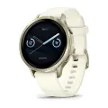 Умные часы Garmin Venu 4 41mm Lunar Gold with Bone Silicone Band