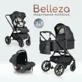 Коляска 3 в 1 для новорожденных Farfello Belleza, черный