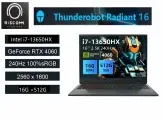 16 Игровой ноутбук THUNDEROBOT R16 Core i7-13650HX RTX4060 16/512Гб IPS 240 Гц русская клавиатура