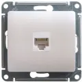 Розетка компьютерная RJ45 кат.5E Glossa Schneider Electric, Перламутр (комплект из 10 шт)