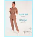 Медицинский костюм женский Элана , цвет кофе , размер 56/58