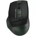 Мышь беспроводная A4TECH Fstyler FB35 чёрный зелёный USB + радиоканал