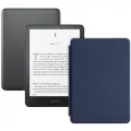 Электронная книга Amazon Kindle PaperWhite 12 2024 32Gb SE Metallic Black с обложкой ReaderONE PaperWhite 2024 Blue