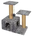 Игровой комплекс Gamma для кошек двухуровневый, 580*370*690мм