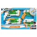 Игрушка водный бластер ZURU X-Shot Water Фаст Филл 2 шт. Нано и 2 шт. Микро, упаковка открытая коробка